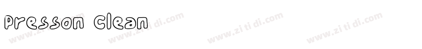 Presson Clean字体转换